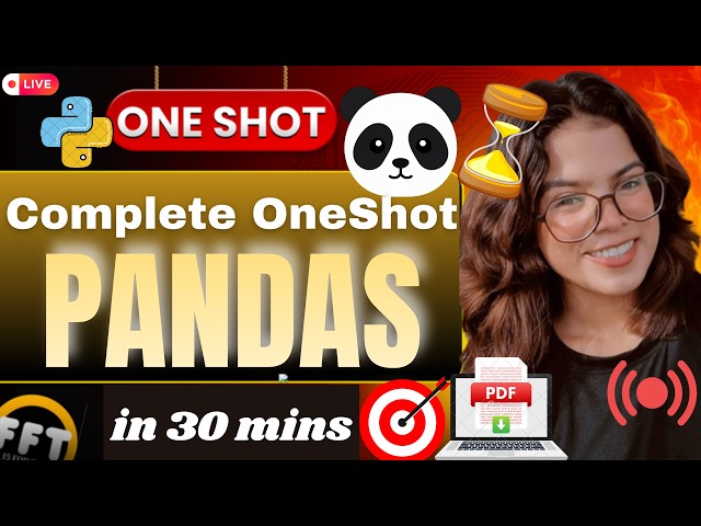 Pandas Oneshot🐼🔥Theory + Codes | Class 12 Information Practices (IP)