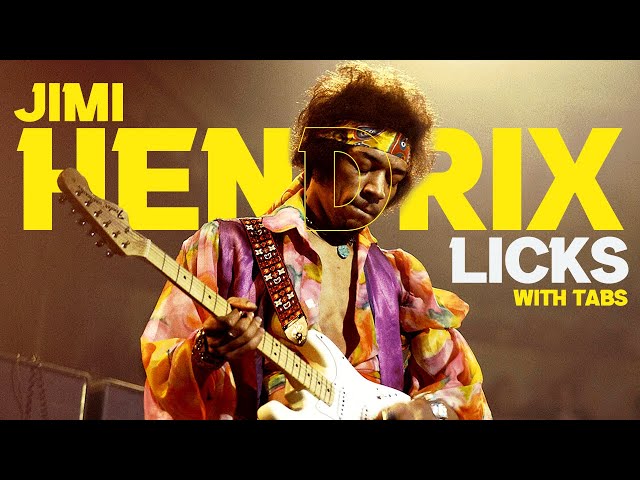 10 Jimi Hendrix licks with TAB (Jimi Hendrix Guitar Lesson)