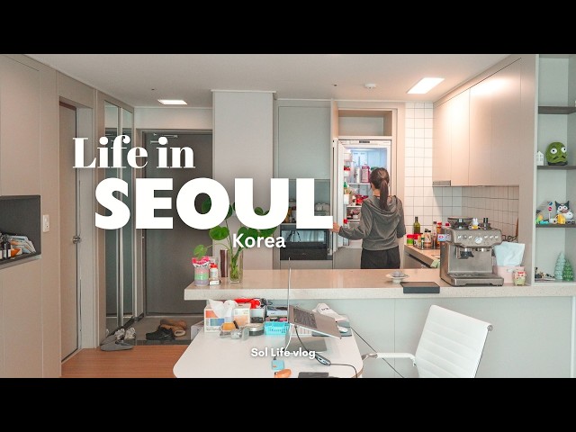 living alone in Seoul | cosy days at home, productive routines, kitchenware shopping vlog
