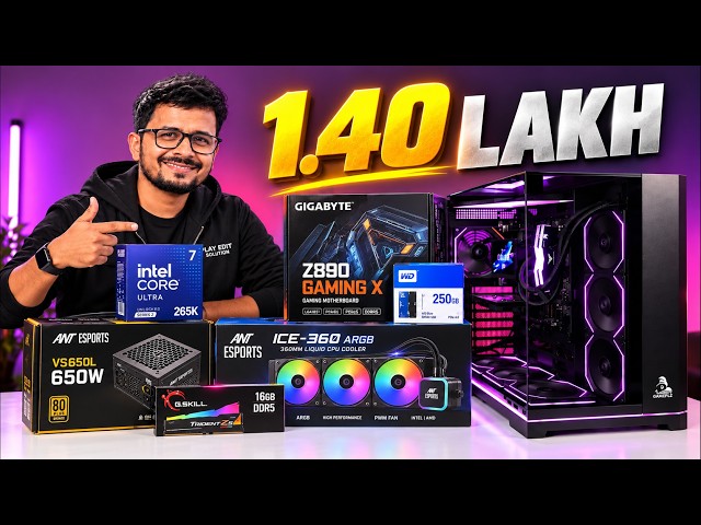 ₹1.40 LAKH का POWERFUL VIDEO EDITING PC! | ULTRA 7 265K + Z890 | 4K Editing का POWERHOUSE