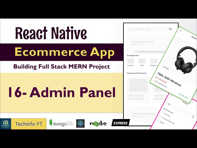 Admin Panel React Native Ecommerce App Mern Stack Project Mern App