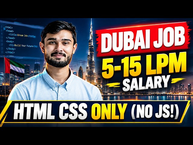 HTML CSS Developer in Dubai (5-15 LPM) 2025