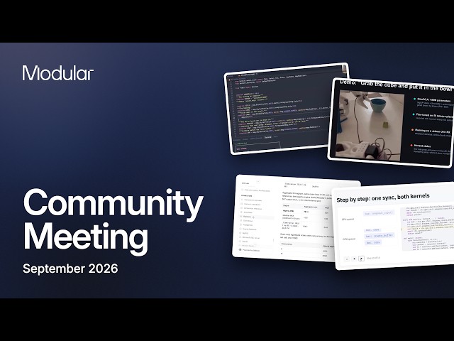 September 2026 Community Meeting: Floki, Noeira, Thyn, and GPU Coroutines