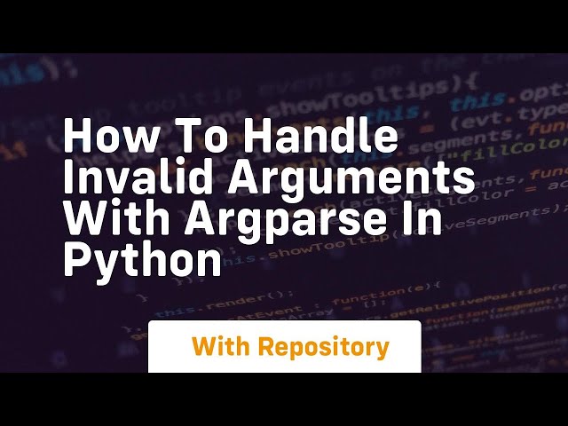 how to handle invalid arguments with argparse in python