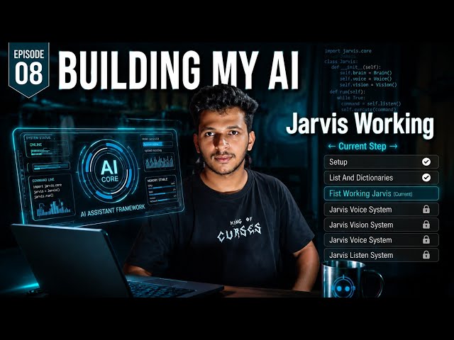 Build Your Own AI Assistant in Hindi | Jarvsi 1.0 is  complete | Basic Jarvis Demo | Episode 8 