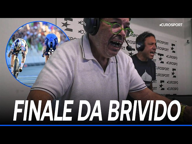 ADRENALINE! The reaction of MAGRINI and GREGORIO to the Ciccone-EVENEPOEL duel at the 2026 Europe...