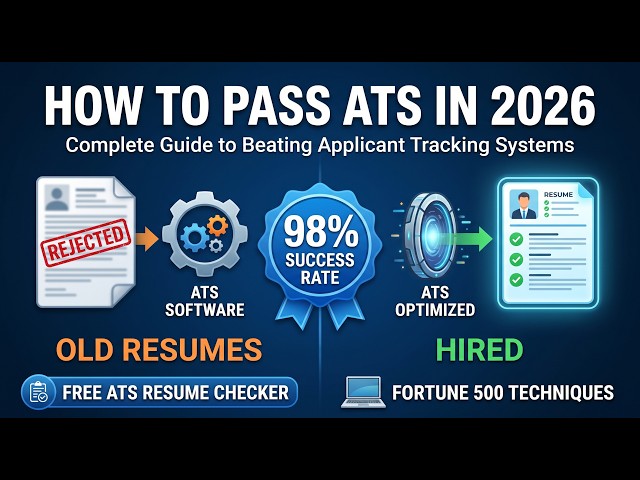 How to Pass ATS in 2026: Complete Guide to Beating Applicant Tracking Systems (98% Success Rate)