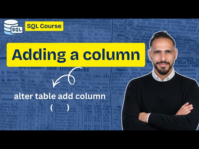 Learn How to Add a Column in SQL: ALTER TABLE Step by Step