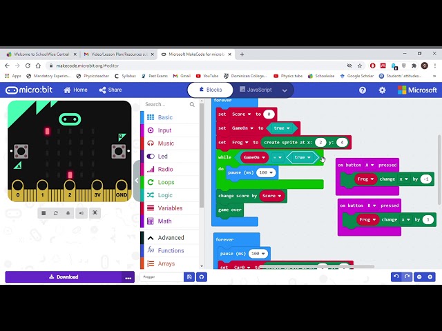 Simple Micro:bit Game : Frog Squash