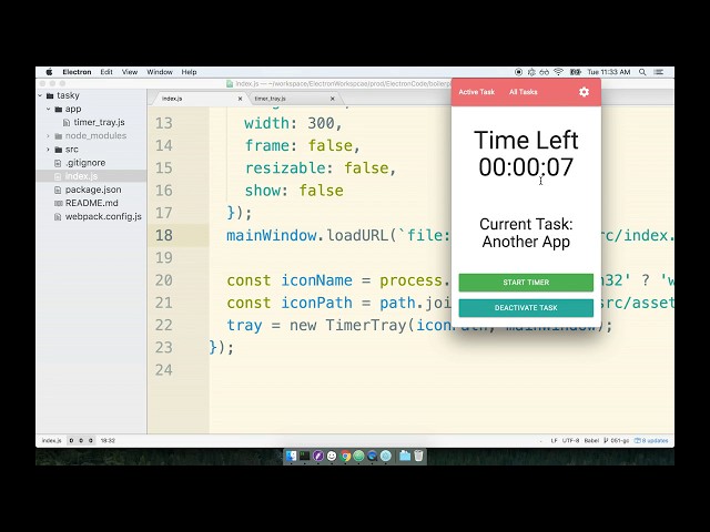 Electron js + React js  tutorial |   Episode 2.8 (STATUS TRAY APPLICATION)
