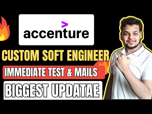 Accenture Custom Software Engineer (Python) | Direct Test & Interview Mails | Immediate Response