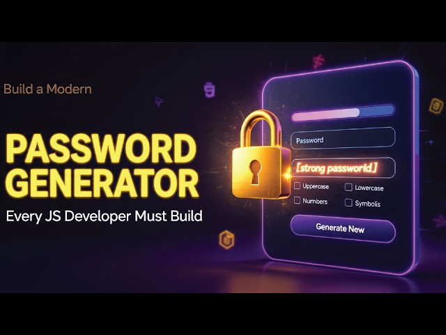 Every JavaScript Developer Should Build This Password Generator