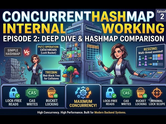 Java ConcurrentHashMap Deep Dive vs Simple HashMap: Locks, CAS & TreeBins | Part2