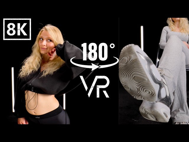 Sneakers & Barefoot | 8K VR180 Cinematic Slow Motion — Katia