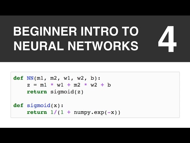 Beginner Intro to Neural Networks 4: First Neural Network in Python