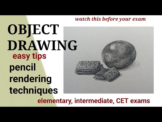 OBJECT DRAWING |Pencil Rendering | For elementary intermediate and CET students