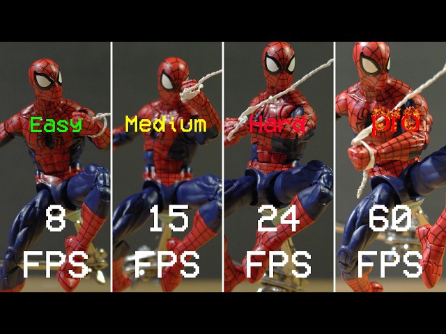 8 vs 15 vs 24 vs 60 FPS Stop Motion - which is better?