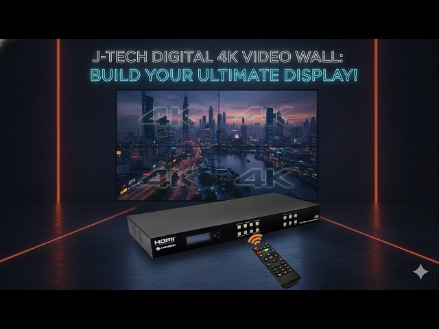 J-Tech Digital 4K Video Wall Controller Review | Ultimate 2x2 HDMI Matrix & Multiviewer