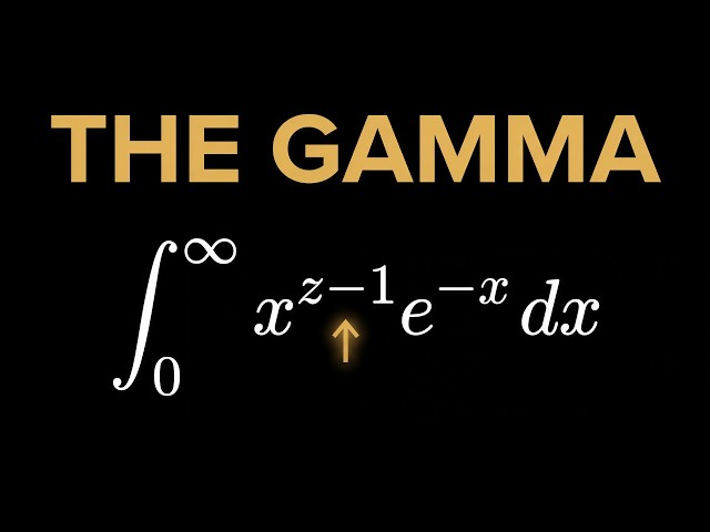 We Have To Talk About the Gamma Function