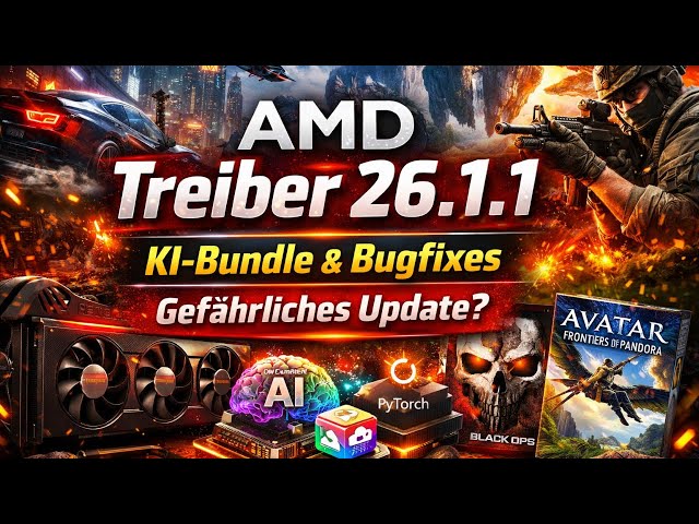 AMD Treiber 26.1.1 erklärt: AI-Bundle, Bugfixes & bekannte Probleme