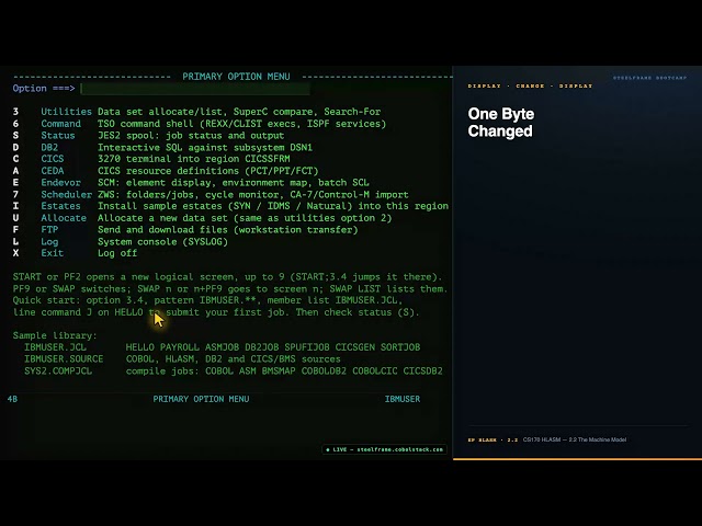 HLASM (Mainframe Assembler) - Session 2.2 Storage PSW Instruction Address