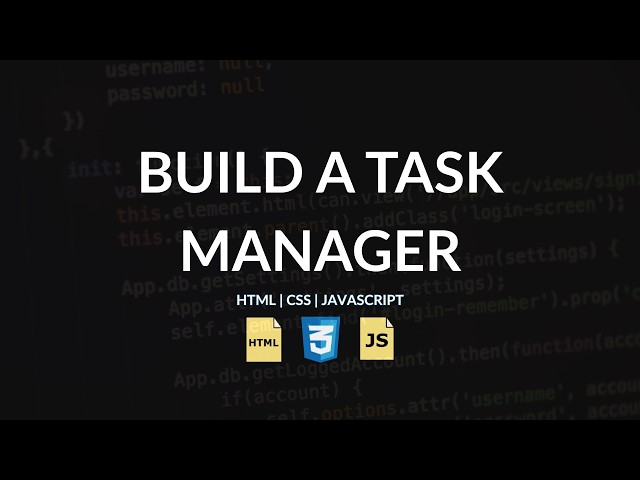 JavaScript Task Manager Project | Complete Beginner Solution