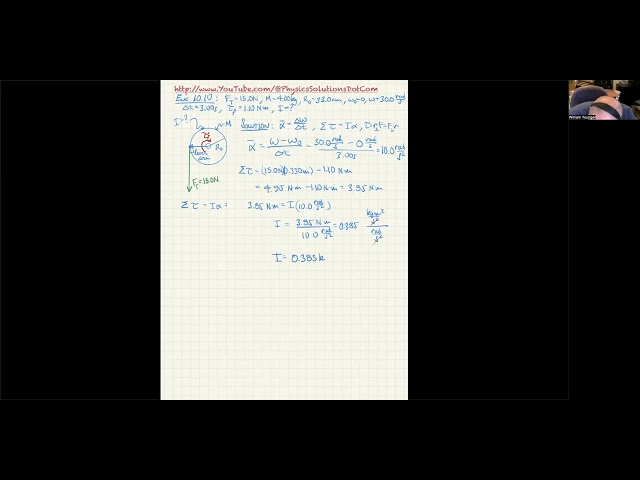 Again: Rotational Dynamics, Moment of Inertia Examples and Angular Momentum
