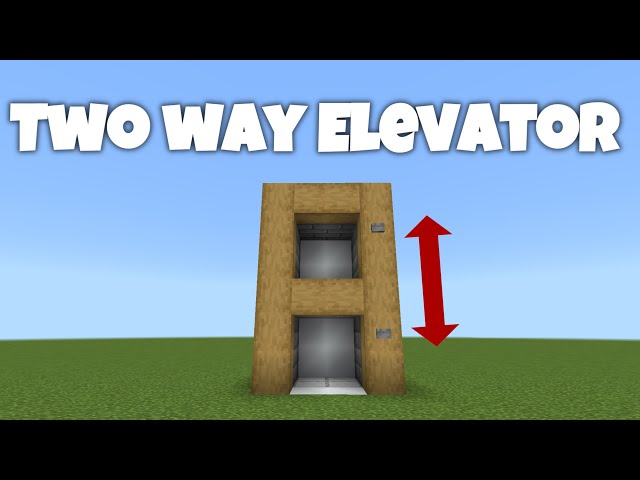 How to make an Elevator in Minecraft Bedrock
