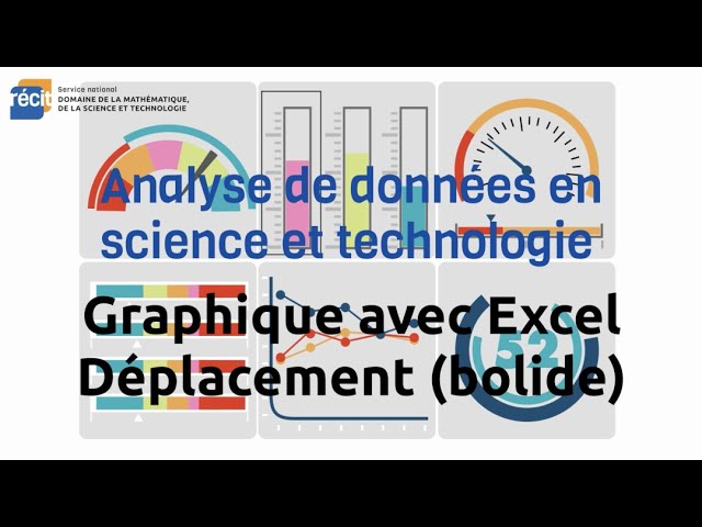 Tableur Excel - Graphique déplacement d'un bolide plan incliné