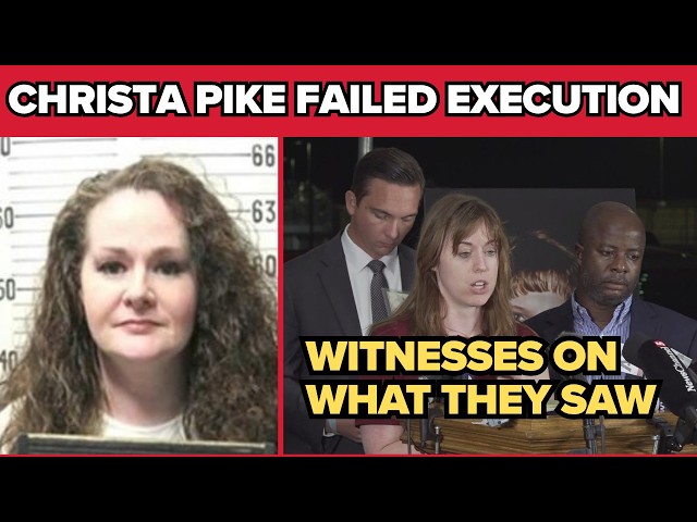 Media witnesses speak after leaving Christa Pike's execution viewing room