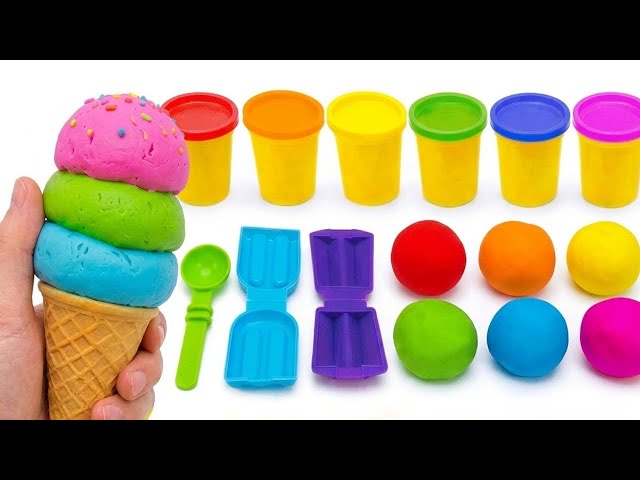 Clay Play: Colors and Shapes 🎨 Preschool Toddler Video