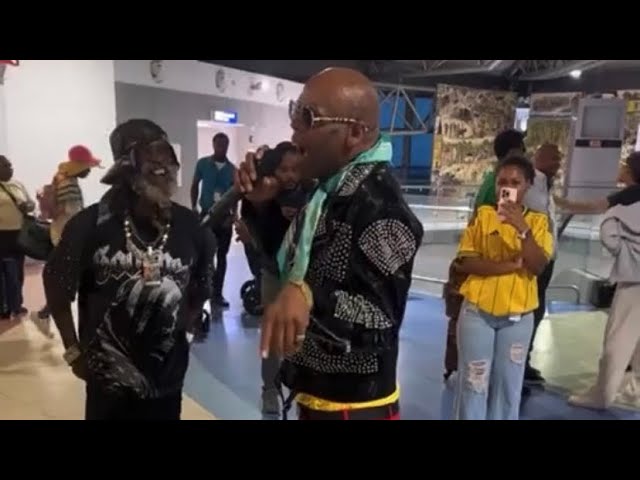 Future Fambo N Chris Gayle Jus Shell Dung D Airport, Duty Free Rum Launch, Live