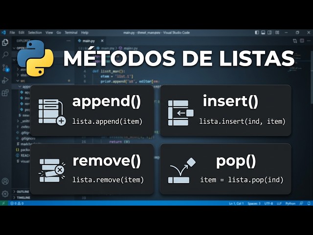 Listas en Python Desde Cero | Aprende Arreglos, Listas y sus Métodos con Ejemplos Prácticos