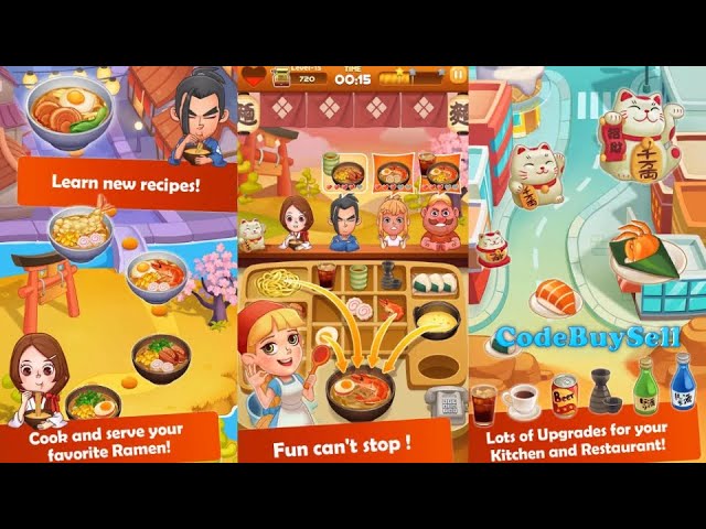 Ramen Master 180 Levels - Unity Source Code | Reskin Project | Hire Game Developers
