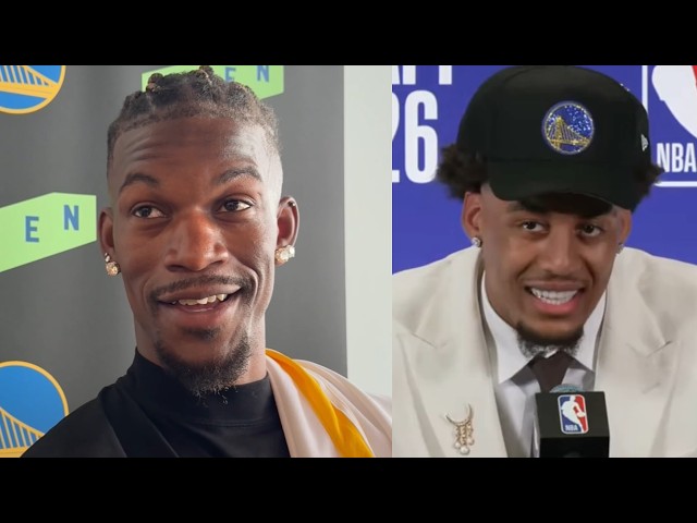 Jimmy Butler, Steph Curry and Draymond already trolling Warriors rookie Yaxel Lendeborg 😂