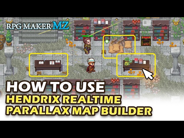 How to use Hendrix Realtime Parallax Map Builder 1.2.5 - RPG Maker MZ Plugin