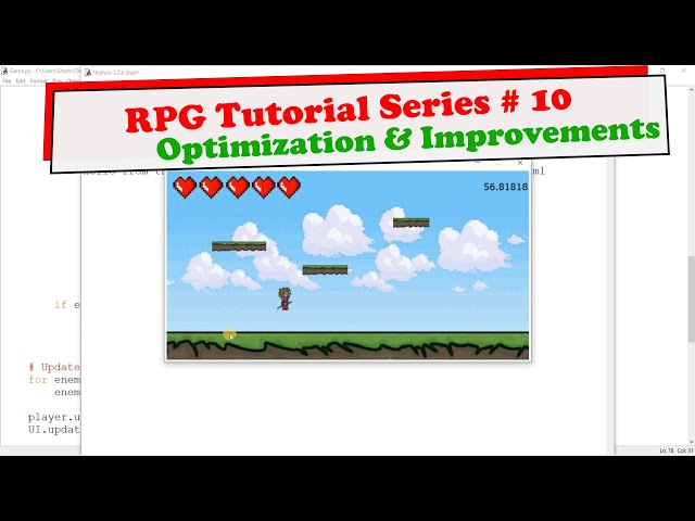 [Pygame] Creating an RPG Game: Part 10 (BugFixing and Optimizing the Game)