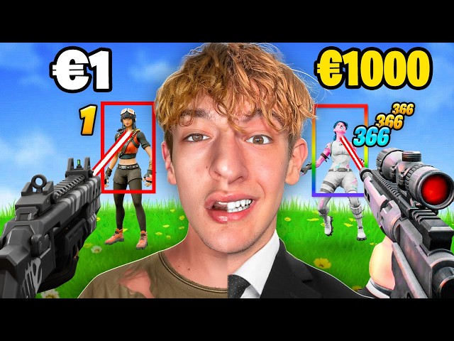 PROVO the €1 HACK vs VERE HACK of €1000 on Fortnite!