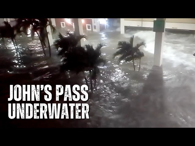 Surviving the Storms: Never-Before-Seen Footage of Hurricane Helene at John's Pass. Hubbard's Marina