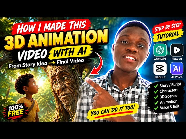 I Made This 3D Animation With AI 🤯 | Full Tutorial for Beginners