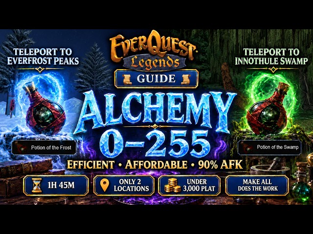 Everquest Legends Guide: Alchemy 0–255 Efficient, Affordable and 90% AFK