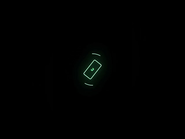 Rotate Your Phone Animation NEON GLOW LIGHT GREEN COLOR | 4k BACKGROUND SHORTS UltraHD