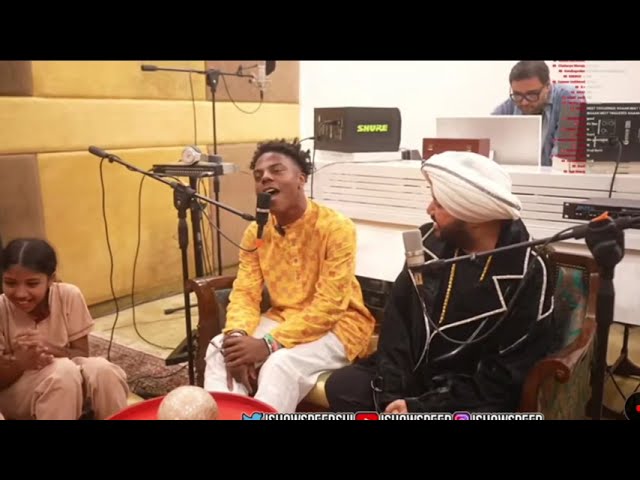 ishowspeed sings with tunik tunik Guy🇮🇳😂 - Daler Mehndi