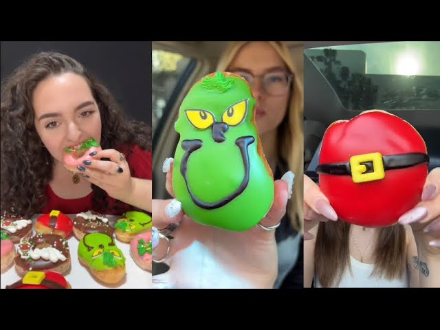 KRISPY KREME TikTok ASMR mukbang compilation!