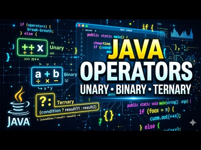 Stop Confusing Java Operators! Unary, Binary & Ternary Explained Simply 🚀