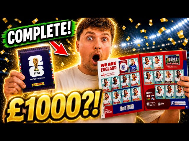 I Spent HOW MUCH to COMPLETE the Panini World Cup 2026 Sticker Album?!