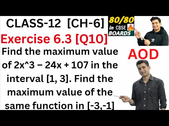 Find the maximum value of 2x^3 – 24x + 107 in the interval [1, 3].Find the maximum value of…unlisted