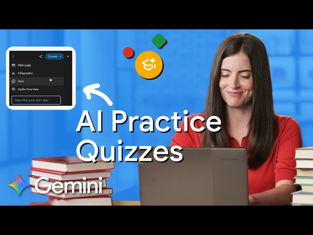 Make practice quizzes ahead of your exam | AI for Students | Google