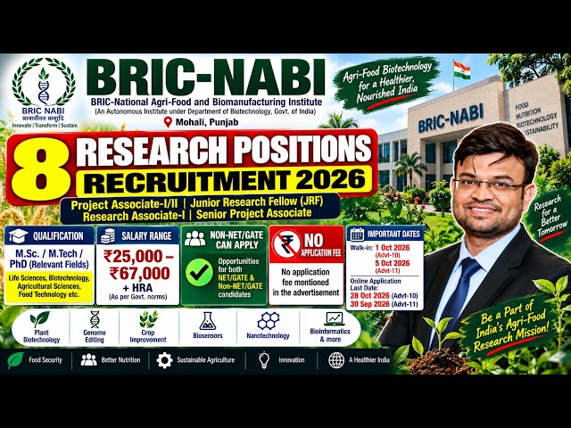 Applying to BRIC-NABI? Everything You Need to Know for 2026 Recruitment