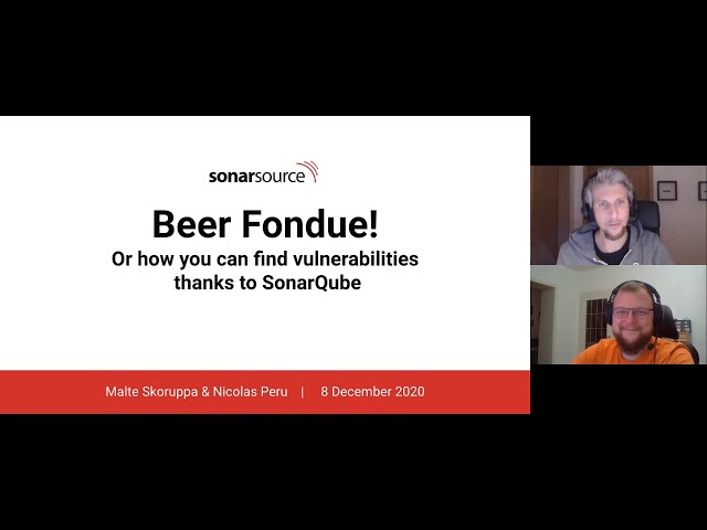 Beer Fondue, or how you can find vulnerabilities thanks to SonarQube!